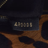 LOUIS VUITTON ルイヴィトン モノグラム レオパード ボリー ブラウン M95282 レディース モノグラムキャンバス ハラコ ショルダーバッグ Bランク 中古 銀蔵