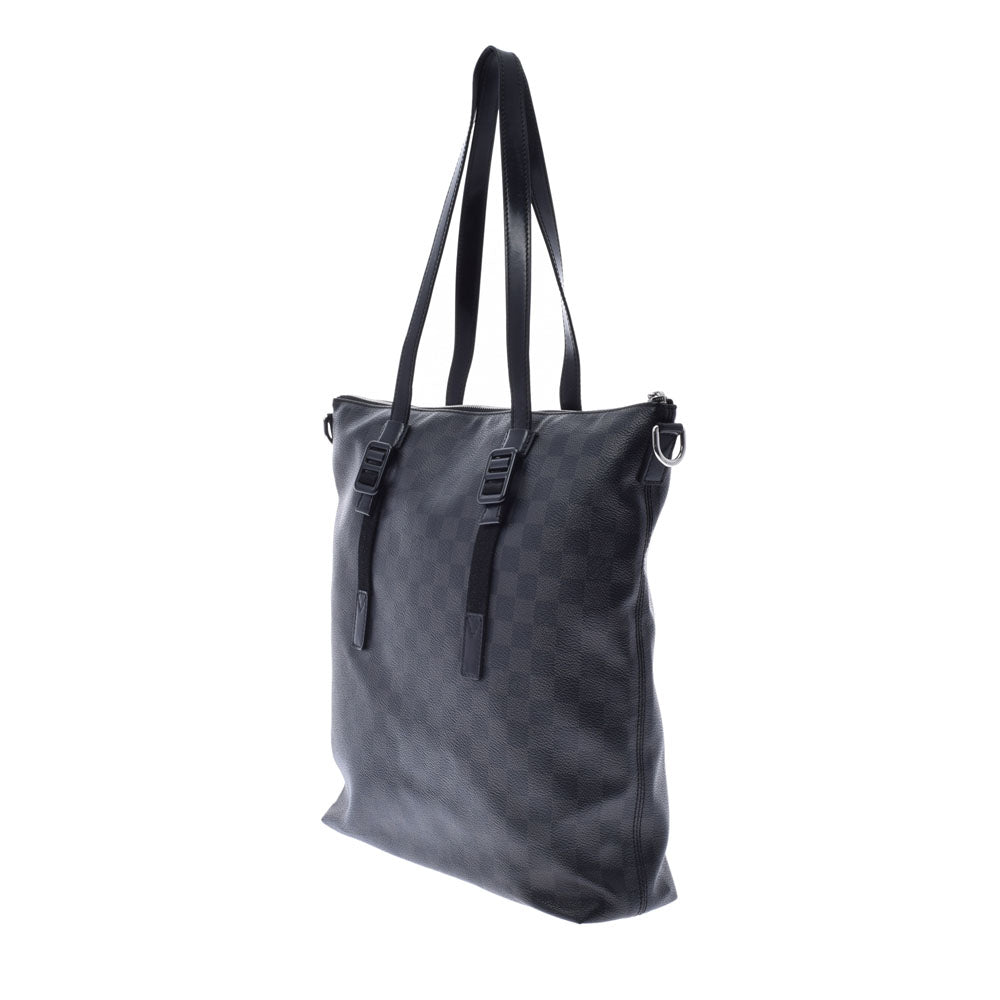 LOUIS VUITTON◆スカイライン_ダミエ・グラフィット_BLK/PVC/BLK/N41456 ルイ・ヴィトン LOUIS VUITTON スカイライン トートバッグ N41456