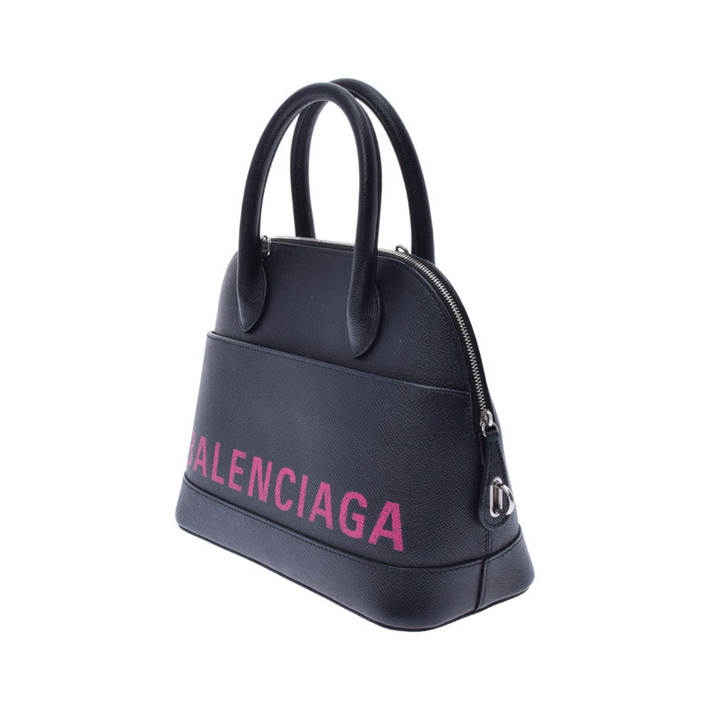 BALENCIAGA バレンシアガ ヴィル トップハンドル S 黒 518873 レディース カーフ 2WAYバッグ Bランク 中古 銀蔵