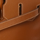 HERMES エルメス バーキン35 ゴールド ゴールド金具 □J刻印(2006年頃) ユニセックス ヴォーエプソン ハンドバッグ Bランク 中古 銀蔵