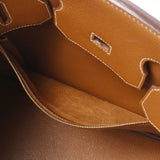 HERMES エルメス バーキン35 ゴールド ゴールド金具 □J刻印(2006年頃) ユニセックス ヴォーエプソン ハンドバッグ Bランク 中古 銀蔵