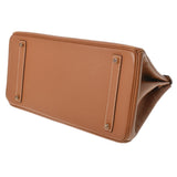 HERMES エルメス バーキン35 ゴールド ゴールド金具 □J刻印(2006年頃) ユニセックス ヴォーエプソン ハンドバッグ Bランク 中古 銀蔵