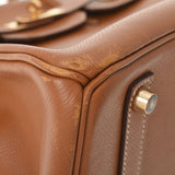 HERMES エルメス バーキン35 ゴールド ゴールド金具 □J刻印(2006年頃) ユニセックス ヴォーエプソン ハンドバッグ Bランク 中古 銀蔵