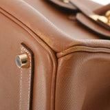HERMES エルメス バーキン35 ゴールド ゴールド金具 □J刻印(2006年頃) ユニセックス ヴォーエプソン ハンドバッグ Bランク 中古 銀蔵