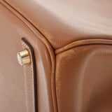 HERMES エルメス バーキン35 ゴールド ゴールド金具 □J刻印(2006年頃) ユニセックス ヴォーエプソン ハンドバッグ Bランク 中古 銀蔵