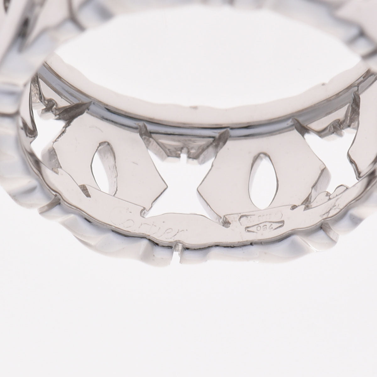 カルティエアントルラセ リング #47 レディース K18ホワイトゴールド