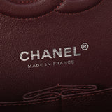 CHANEL シャネル マトラッセ ダブルフラップ チェーンショルダー 25.5 黒 シルバー金具 レディース キャビアスキン ショルダーバッグ 新品 銀蔵