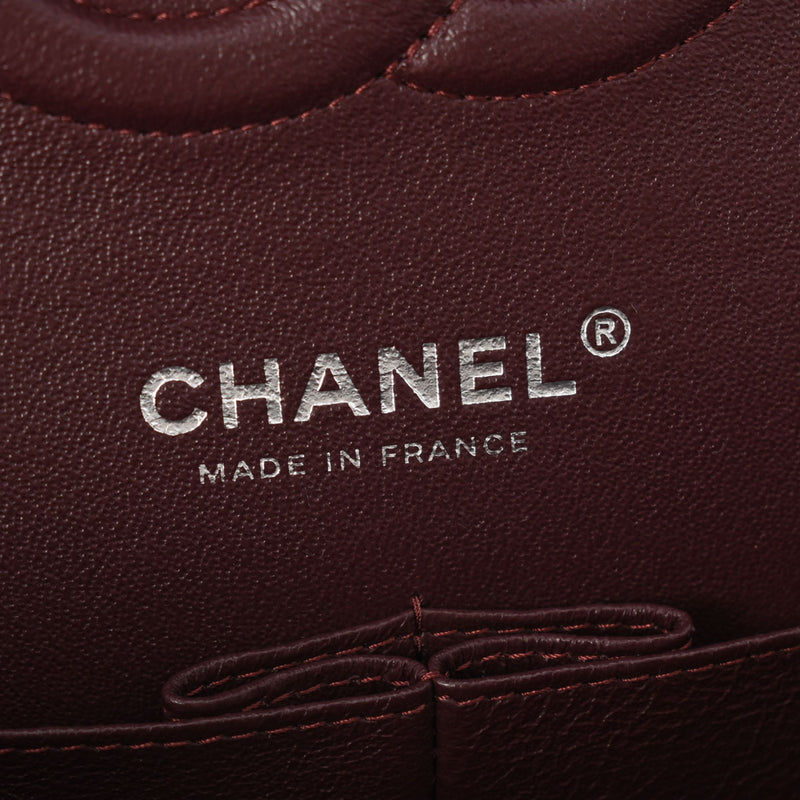 CHANEL シャネル マトラッセ ダブルフラップ チェーンショルダー 25.5 黒 シルバー金具 レディース キャビアスキン ショルダーバッグ 新品 銀蔵