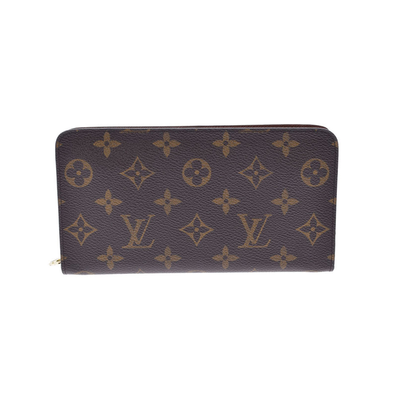 LOUIS VUITTON ルイヴィトン モノグラム ポルトモネジップ ブラウン M61727 レディース モノグラムキャンバス 長財布 ABランク 中古 銀蔵