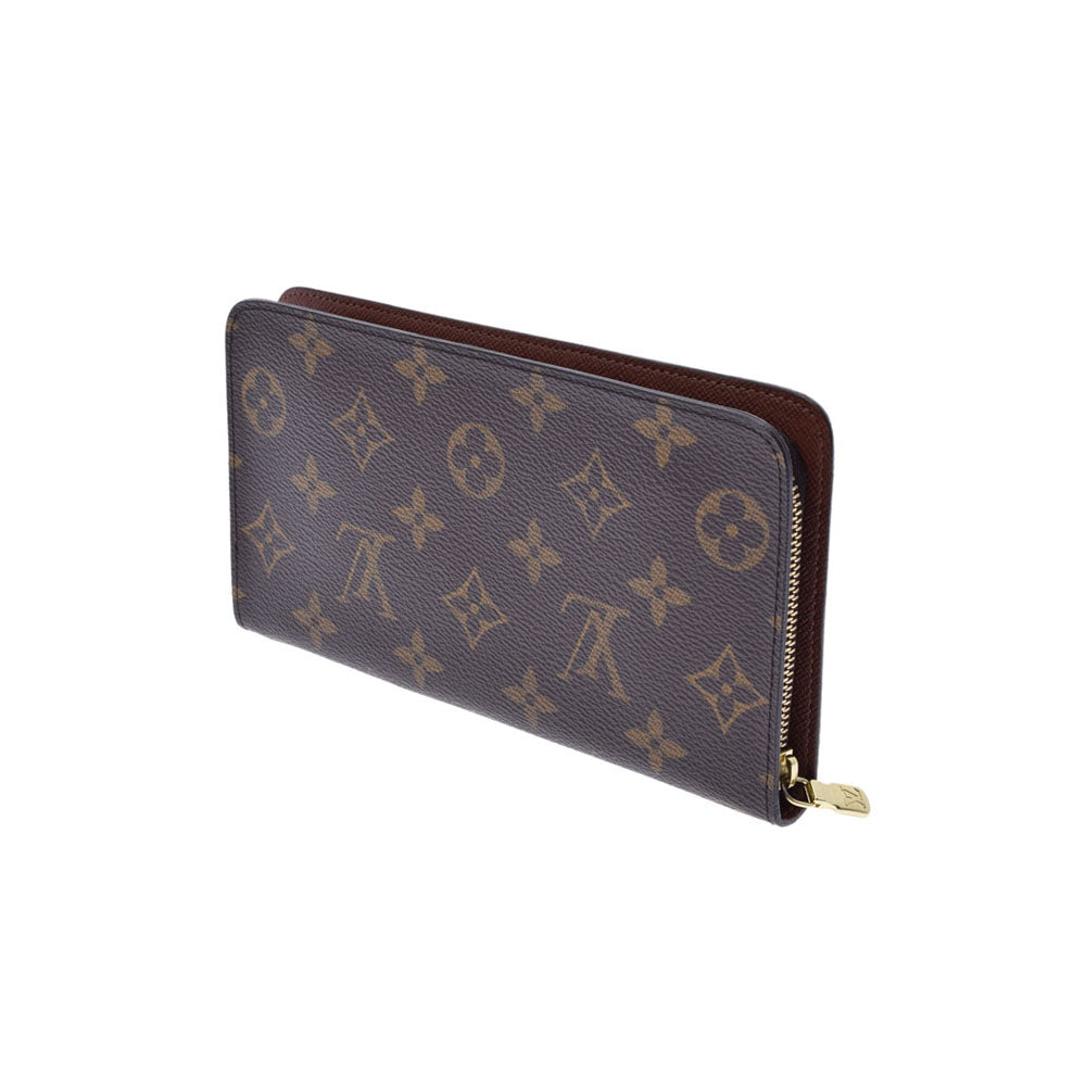 LOUIS VUITTON ルイヴィトン モノグラム ポルトモネジップ ブラウン M61727 レディース モノグラムキャンバス 長財布 ABランク  中古 - 大評判