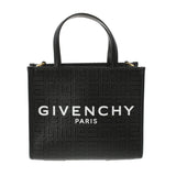 GIVENCHY ジバンシー 4G ミニトート 黒 BB50N0B1GT-001 レディース コーティングキャンバス ハンドバッグ Aランク 中古 銀蔵