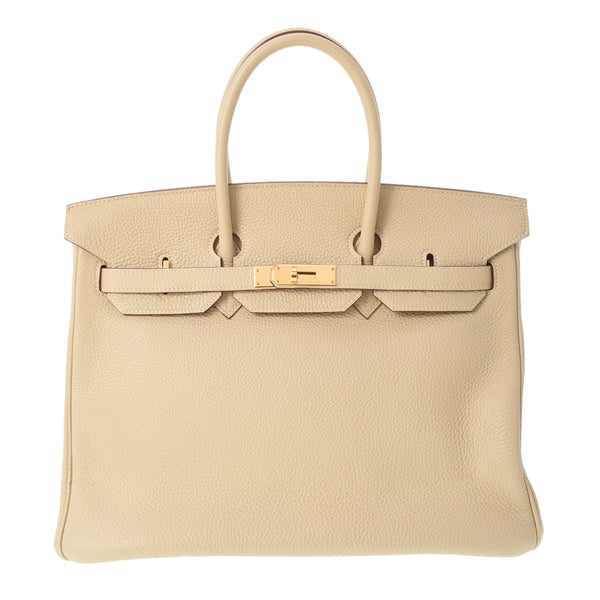 HERMES エルメス バーキン35 パーシュマン ゴールド金具 □L刻印(2008年頃) ユニセックス トゴ ハンドバッグ Aランク 中古 銀蔵