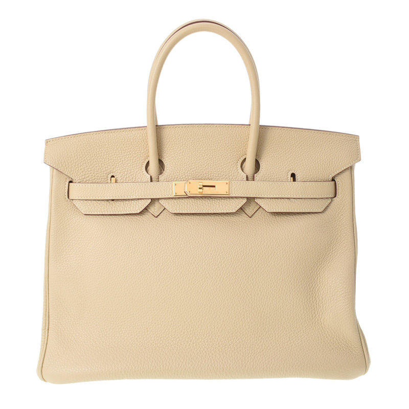 HERMES エルメス バーキン35 パーシュマン ゴールド金具 □L刻印(2008年頃) ユニセックス トゴ ハンドバッグ Aランク 中古 銀蔵