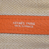 HERMES エルメス ガーデンパーティ PM オレンジ シルバー金具 □N刻印(2010年頃) レディース ネゴンダ ハンドバッグ Bランク 中古 銀蔵