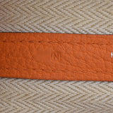 HERMES エルメス ガーデンパーティ PM オレンジ シルバー金具 □N刻印(2010年頃) レディース ネゴンダ ハンドバッグ Bランク 中古 銀蔵
