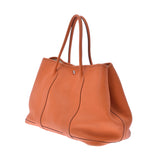 HERMES エルメス ガーデンパーティ PM オレンジ シルバー金具 □N刻印(2010年頃) レディース ネゴンダ ハンドバッグ Bランク 中古 銀蔵