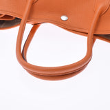 HERMES エルメス ガーデンパーティ PM オレンジ シルバー金具 □N刻印(2010年頃) レディース ネゴンダ ハンドバッグ Bランク 中古 銀蔵