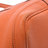 HERMES エルメス ガーデンパーティ PM オレンジ シルバー金具 □N刻印(2010年頃) レディース ネゴンダ ハンドバッグ Bランク 中古 銀蔵