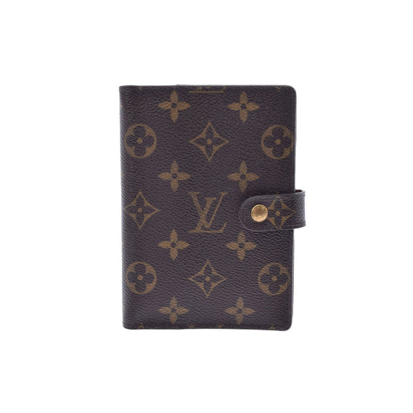 LOUIS VUITTON ルイヴィトン モノグラム アジェンダ PM ブラウン R20005 レディース モノグラムキャンバス 手帳カバー Bランク 中古 銀蔵