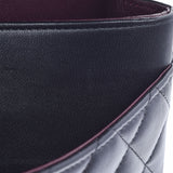 CHANEL シャネル マトラッセ チェーンショルダー Wフラップ 黒 ゴールド金具 レディース ラムスキン ショルダーバッグ 新同 中古 銀蔵