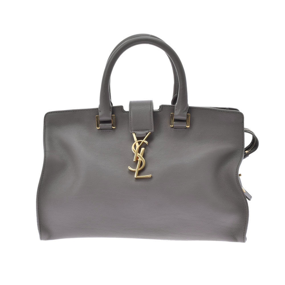 SAINT LAURENT サンローラン ベイビーカバス 2WAYショルダー グレー 