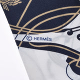 HERMES エルメス ツイリー 新タグ ホワイト系 レディース シルク100％ スカーフ Aランク 中古 銀蔵