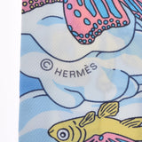 HERMES エルメス ツイリー SUR MON NUAGE/私の雲 マリンクレール/シエル 063900S レディース シルク100％ スカーフ 新品 銀蔵