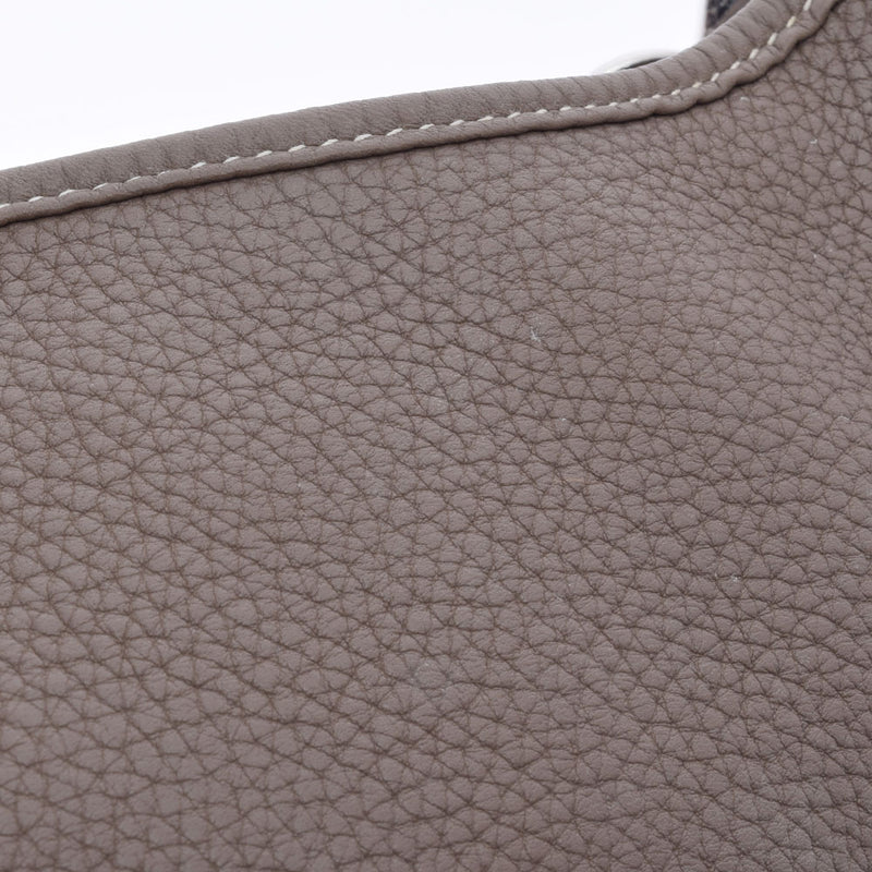 HERMES エルメス エヴリン3 GM エトゥープ シルバー金具 X刻印(2016年頃) ユニセックス トリヨンクレマンス ショルダーバッグ ABランク 中古 銀蔵