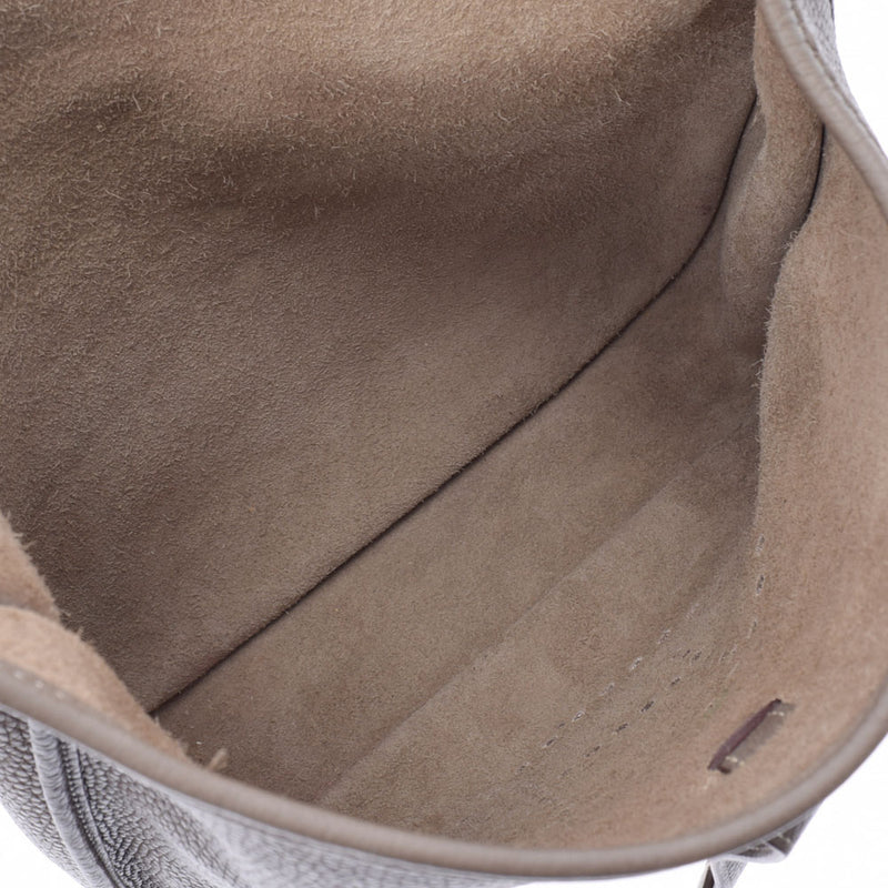 HERMES エルメス エヴリン3 GM エトゥープ シルバー金具 X刻印(2016年頃) ユニセックス トリヨンクレマンス ショルダーバッグ ABランク 中古 銀蔵