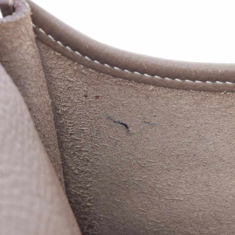 HERMES エルメス エヴリン3 GM エトゥープ シルバー金具 X刻印(2016年頃) ユニセックス トリヨンクレマンス ショルダーバッグ ABランク 中古 銀蔵