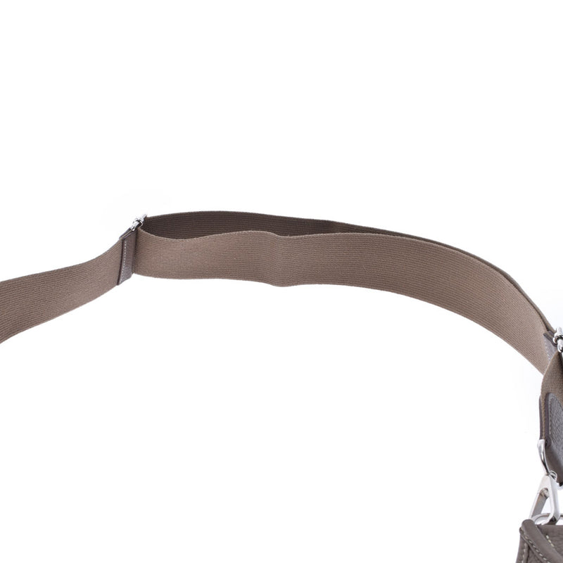 HERMES エルメス エヴリン3 GM エトゥープ シルバー金具 X刻印(2016年頃) ユニセックス トリヨンクレマンス ショルダーバッグ ABランク 中古 銀蔵