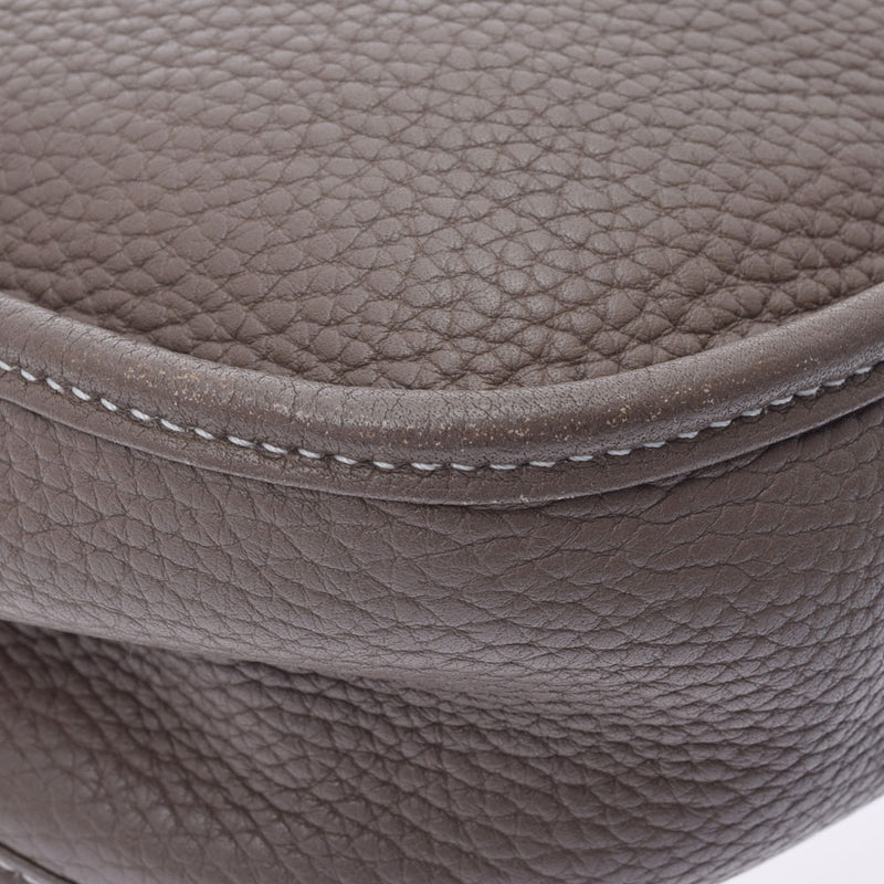 HERMES エルメス エヴリン3 GM エトゥープ シルバー金具 X刻印(2016年頃) ユニセックス トリヨンクレマンス ショルダーバッグ ABランク 中古 銀蔵
