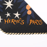 HERMES エルメス ツイリーバケット SOUS LE CHARME D’ORPHEE  ブラック/オレンジ/クリーム 853702S レディース シルク100％ スカーフ 未使用 銀蔵