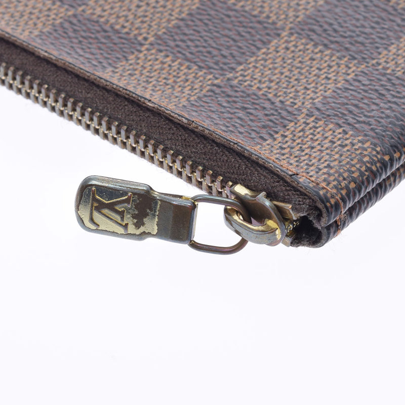 LOUIS VUITTON ルイヴィトン ダミエ ポシェットクレ  ブラウン N62658 ユニセックス ダミエキャンバス コインケース Bランク 中古 銀蔵