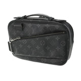 LOUIS VUITTON ルイヴィトン モノグラム エクリプス バムバック 黒/グレー  M42906 メンズ モノグラムエクリプスキャンバス ボディバッグ ABランク 中古 銀蔵