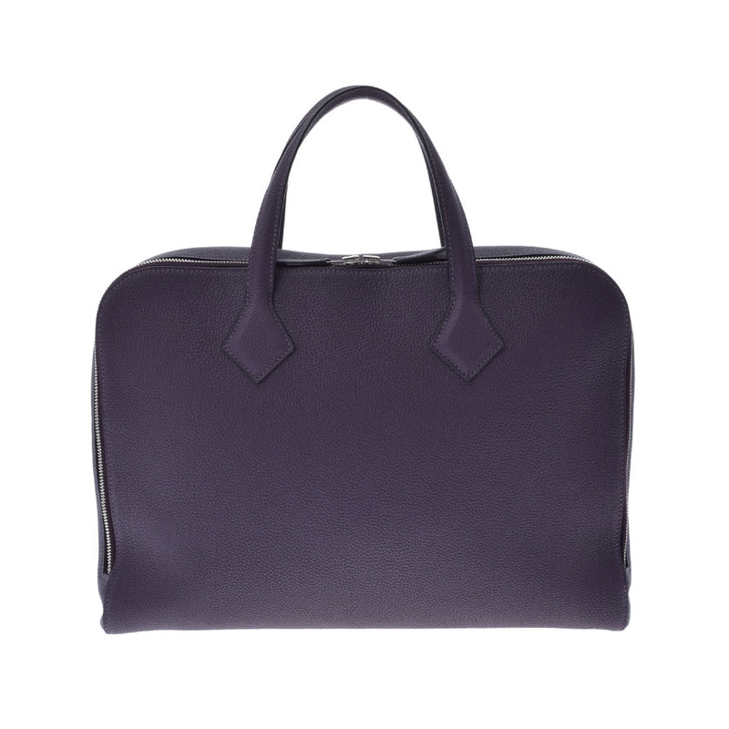HERMES エルメス ヴィクトリアライト レザン D刻印(2019年頃) ユニセックス トゴ ハンドバッグ Aランク 中古 銀蔵