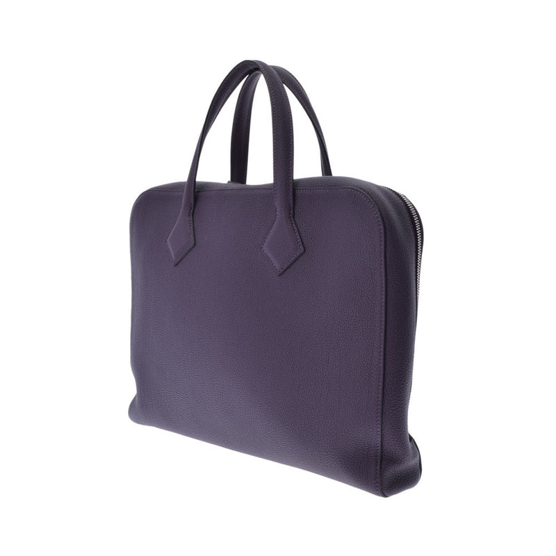 HERMES エルメス ヴィクトリアライト レザン D刻印(2019年頃) ユニセックス トゴ ハンドバッグ Aランク 中古 銀蔵