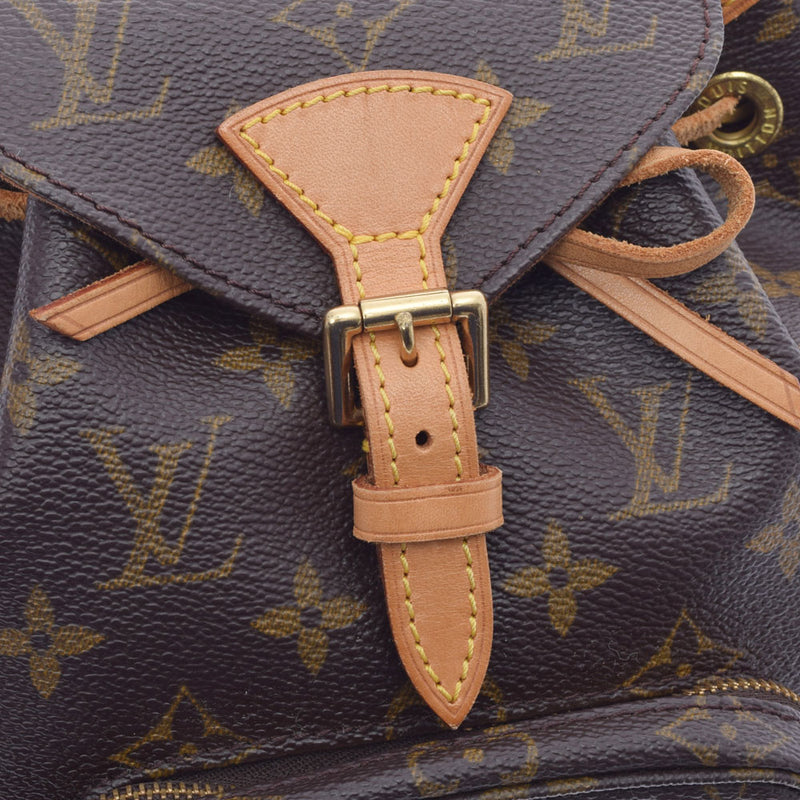 LOUIS VUITTON ルイヴィトン モノグラム ミニモンスリ ブラウン M51137 ユニセックス モノグラムキャンバス リュック・デイパック Bランク 中古 銀蔵