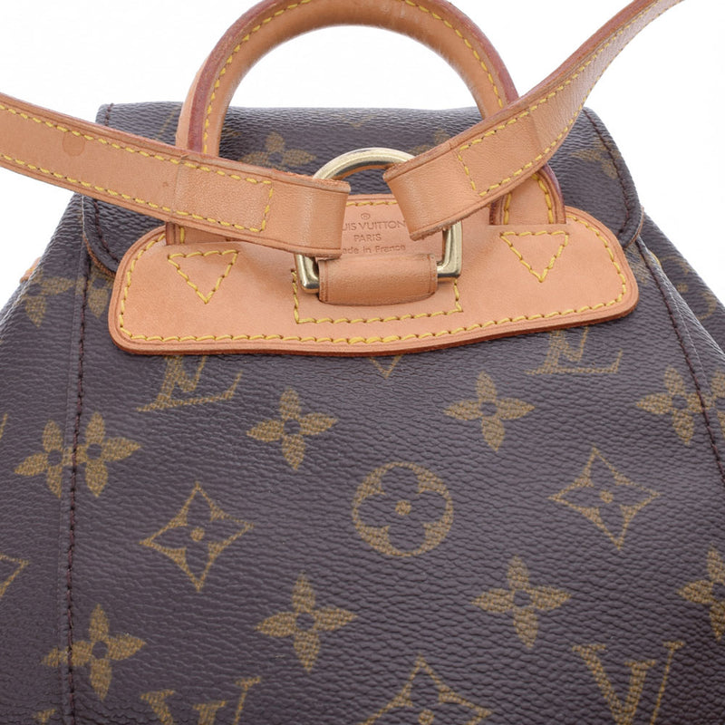 LOUIS VUITTON ルイヴィトン モノグラム ミニモンスリ ブラウン M51137 ユニセックス モノグラムキャンバス リュック・デイパック Bランク 中古 銀蔵