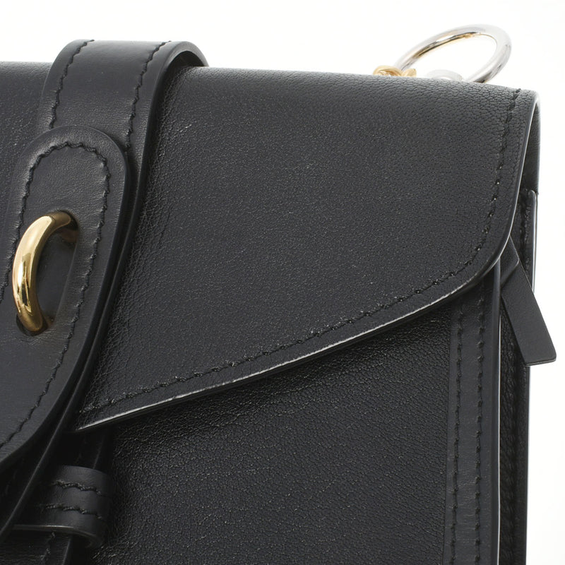 Chloe クロエ アビー スモールデイ チェーン 黒 CHC19WS206B72001 レディース レザー ショルダーバッグ Bランク 中古 銀蔵