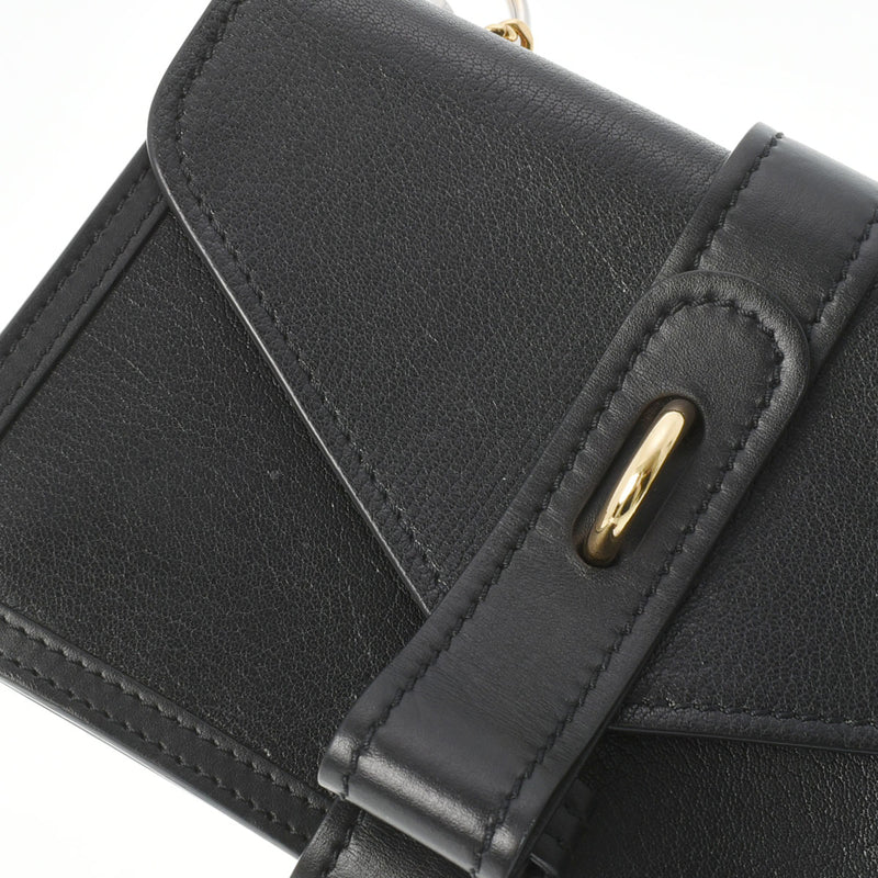 Chloe クロエ アビー スモールデイ チェーン 黒 CHC19WS206B72001 レディース レザー ショルダーバッグ Bランク 中古 銀蔵