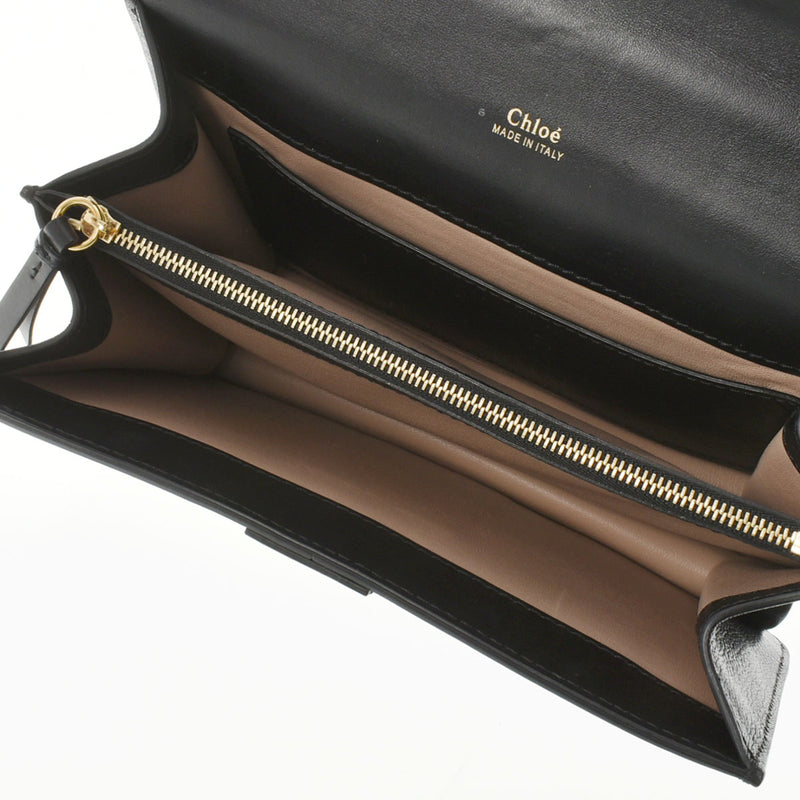 Chloe クロエ アビー スモールデイ チェーン 黒 CHC19WS206B72001 レディース レザー ショルダーバッグ Bランク 中古 銀蔵