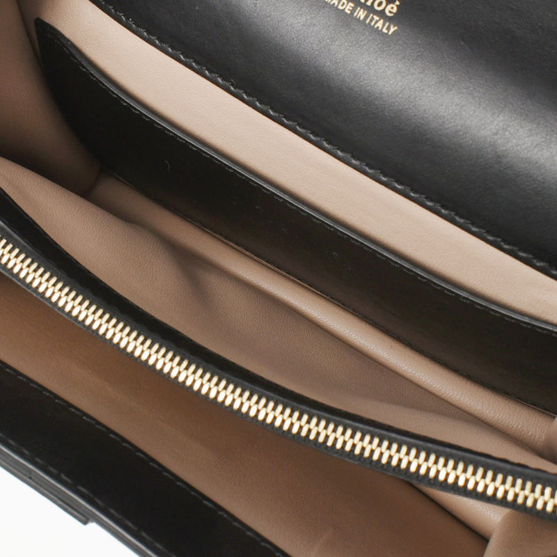 Chloe クロエ アビー スモールデイ チェーン 黒 CHC19WS206B72001 レディース レザー ショルダーバッグ Bランク 中古 銀蔵