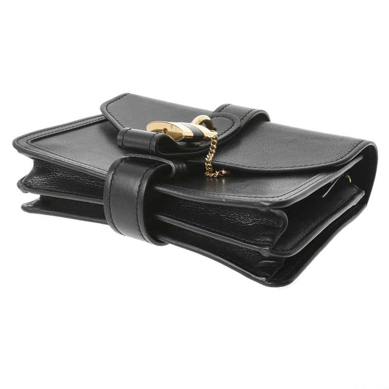 Chloe クロエ アビー スモールデイ チェーン 黒 CHC19WS206B72001 レディース レザー ショルダーバッグ Bランク 中古 銀蔵