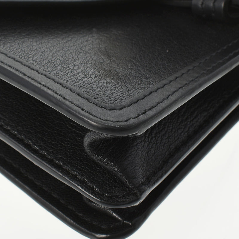 Chloe クロエ アビー スモールデイ チェーン 黒 CHC19WS206B72001 レディース レザー ショルダーバッグ Bランク 中古 銀蔵