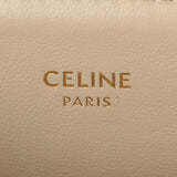 CELINE セリーヌ トリオンフ ベージュ ゴールド金具 レディース ムートン チェーンウォレット Aランク 中古 銀蔵