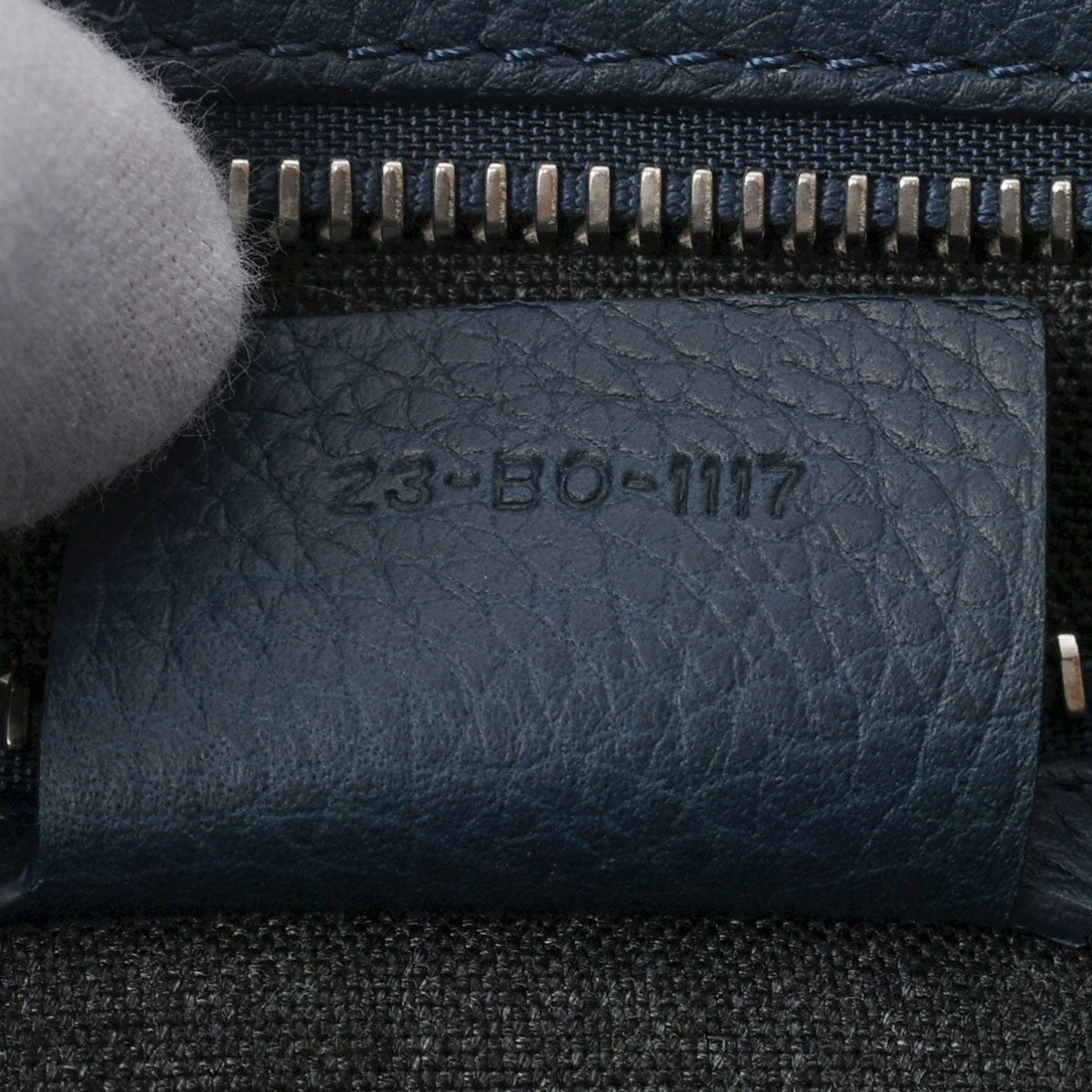ディオール・オム2WAY ハンドバッグ ネイビー シルバー金具 メンズ