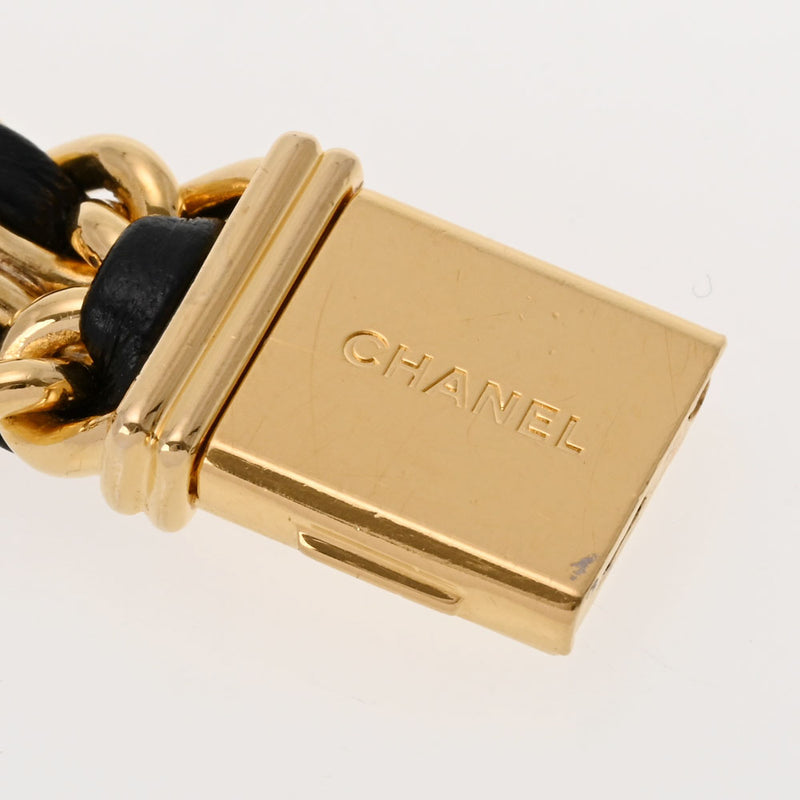 CHANEL シャネル プルミエール サイズL レディース GP/革 腕時計 クオーツ Aランク 中古 銀蔵