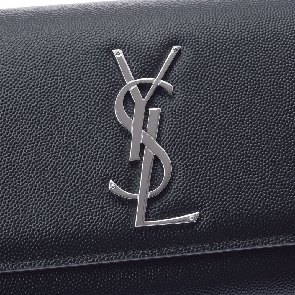 イヴサンローランケイト スモール 黒 シルバー金具 レディース レザー ショルダーバッグ YVES SAINT LAURENT – 銀蔵オンライン