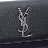 YVES SAINT LAURENT イヴサンローラン ケイト スモール 黒 シルバー金具 レディース レザー ショルダーバッグ 未使用 銀蔵
